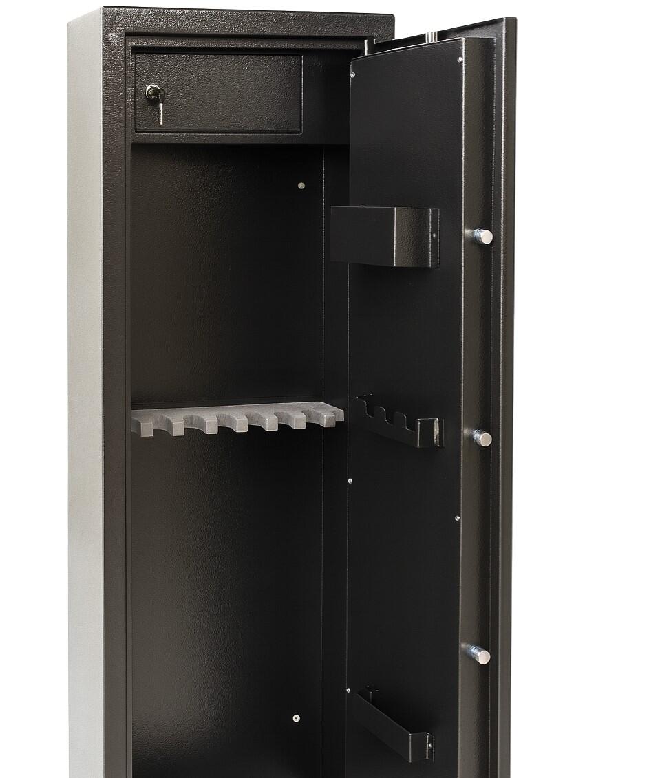 Armoire à fusils Tresorsafe 8 armes avec coffre intérieur 3/4
