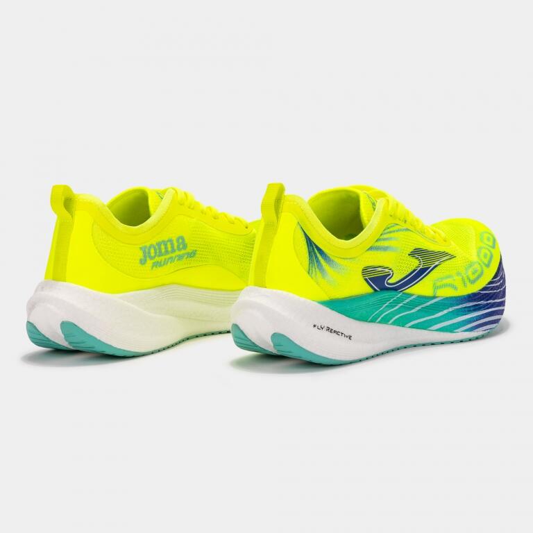 Joma R-1000 2609 Jaune Fluo Chaussures de Running 3/5