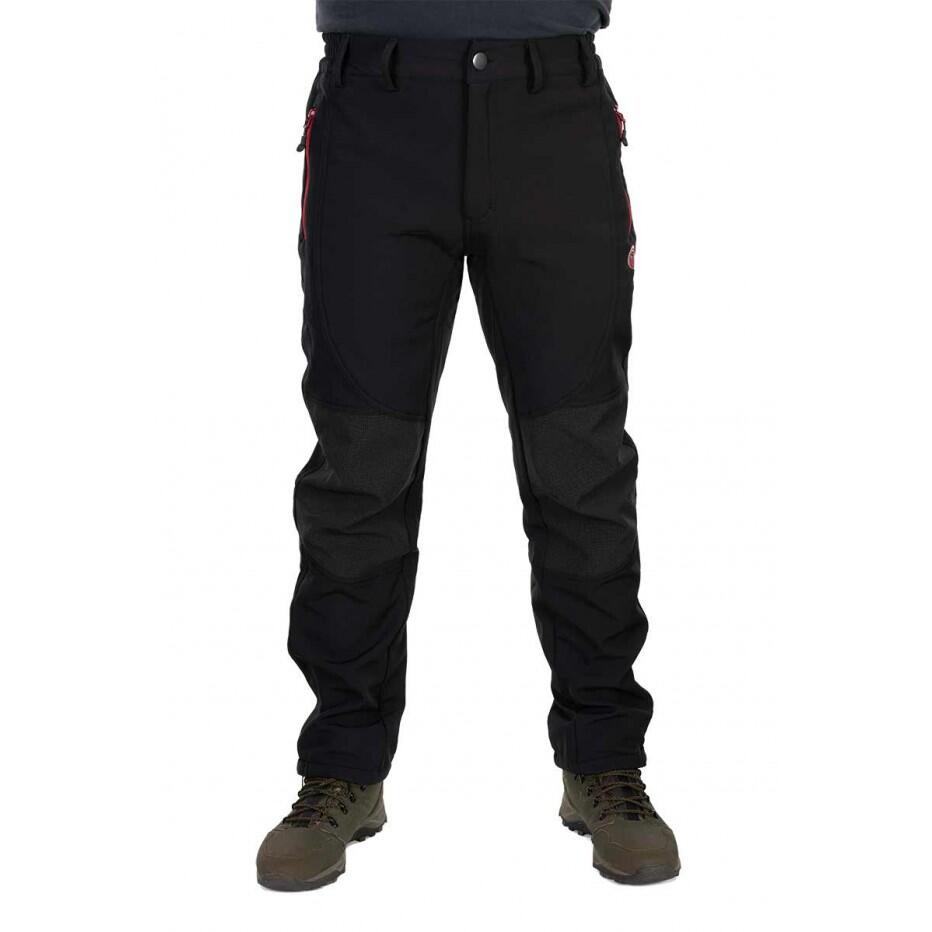 Fox Rage Pro Series Soft Shell Trousers Herren (Grey/Chili Red) Größe M 1/7