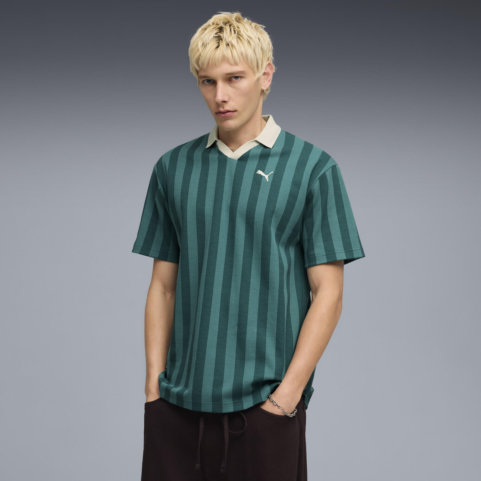 Męska koszulka polo PUMA Class Pinnacle o luźnym kroju PUMA