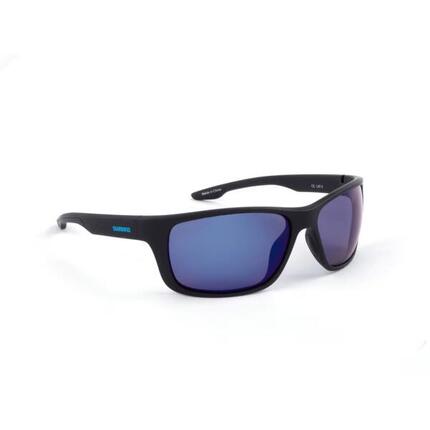 Lunettes polarisantes Shimano Antares Matte Black - verres miroir bleu