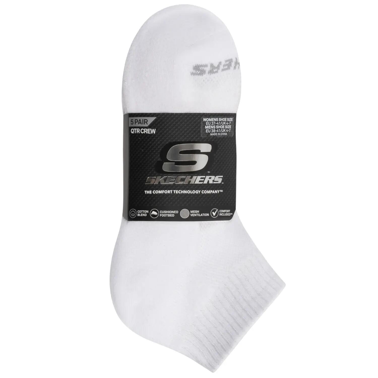 Skarpetki sportowe dla dorosłych 5pk Unisex 1/2 Terry Qtr Crew 2/3
