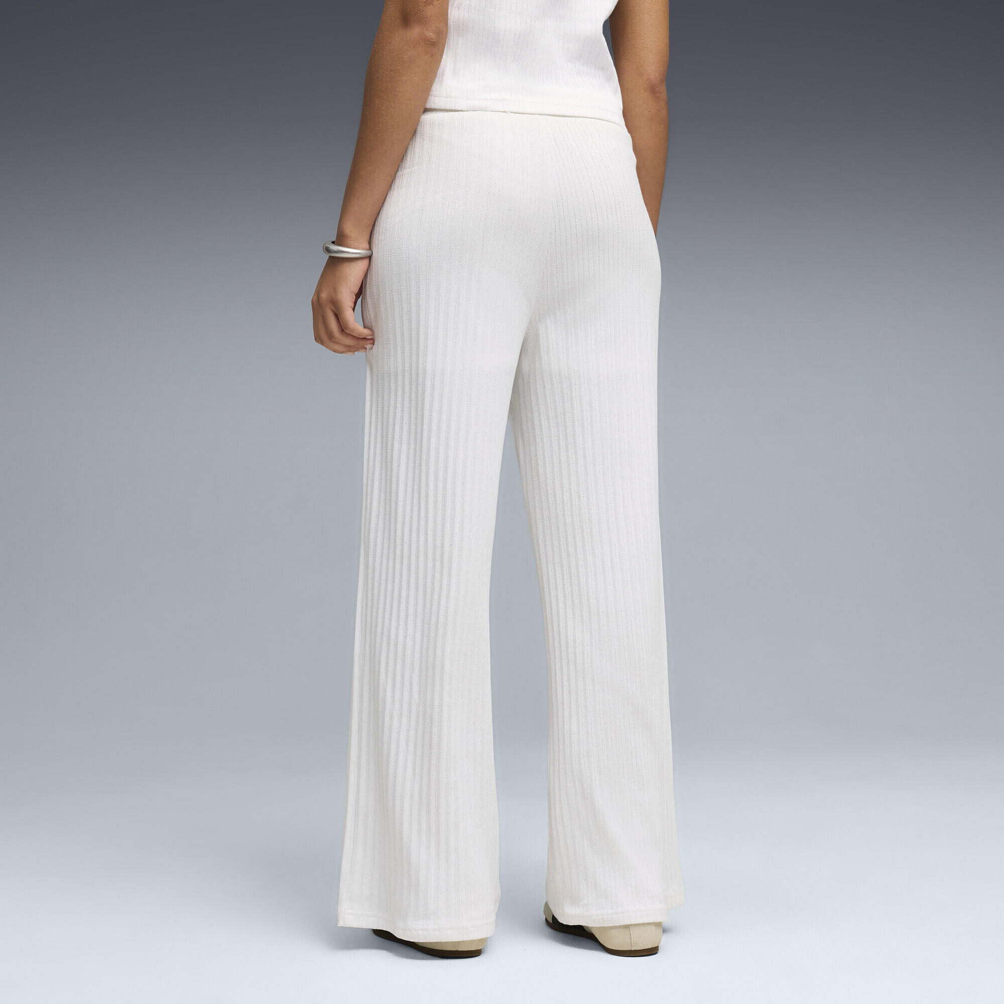 HER High-Waist Wide Leg Pants Women PUMA 3/5