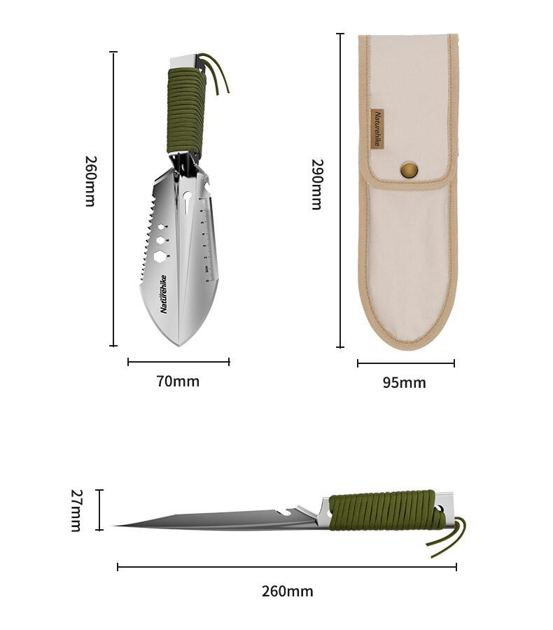 Naturehike Multi-functional outdoor shovel - With saw & safety rope 6/7