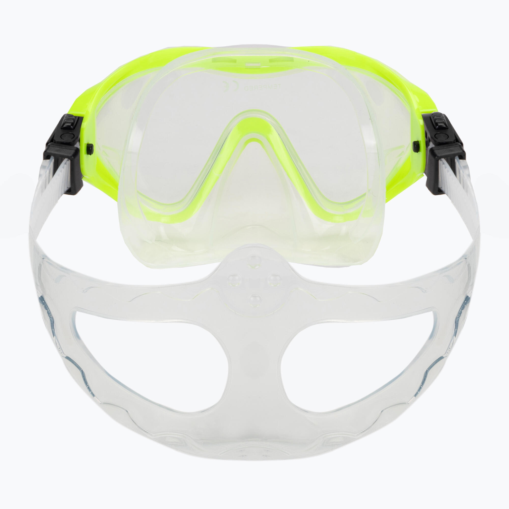 Masque de plongée en apnée enfant AQUASTIC Minke 5/7