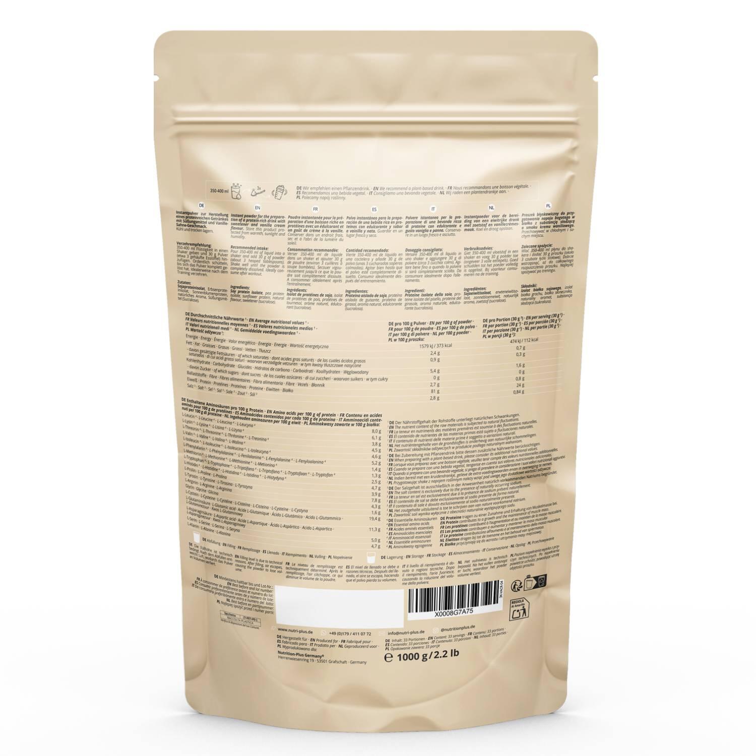 Vegan 6k Protein Powder 1 Kg Natural 5/6