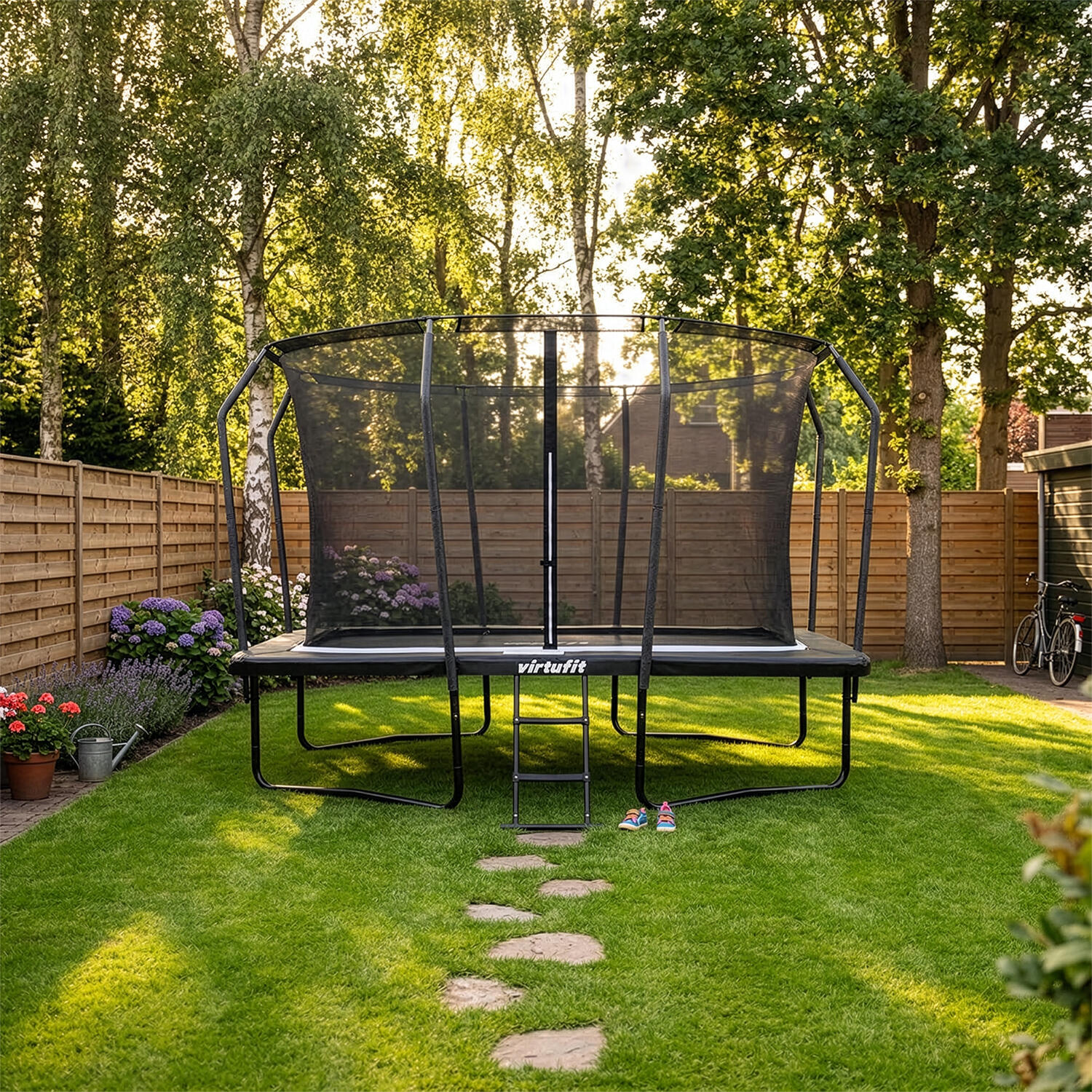 Trampoline Premium avec Filet de Sécurité - Rectangulaire - 244 x 366 cm 2/8