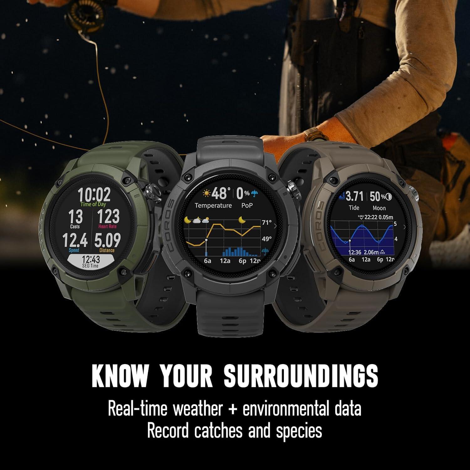 COROS NOMAD Orologio GPS sportivo, 1,3" touchscreen MIP, black 5/5
