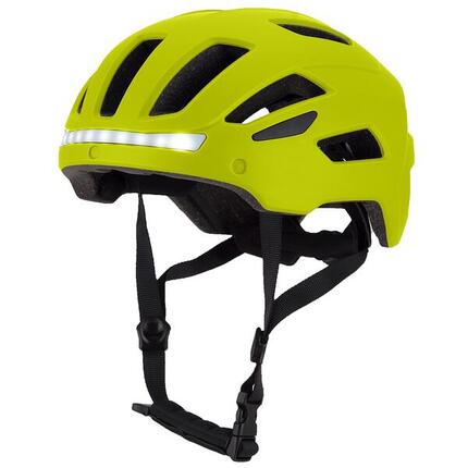GO-OFF RIDER geel - voor en achterlicht - vizier - maat L