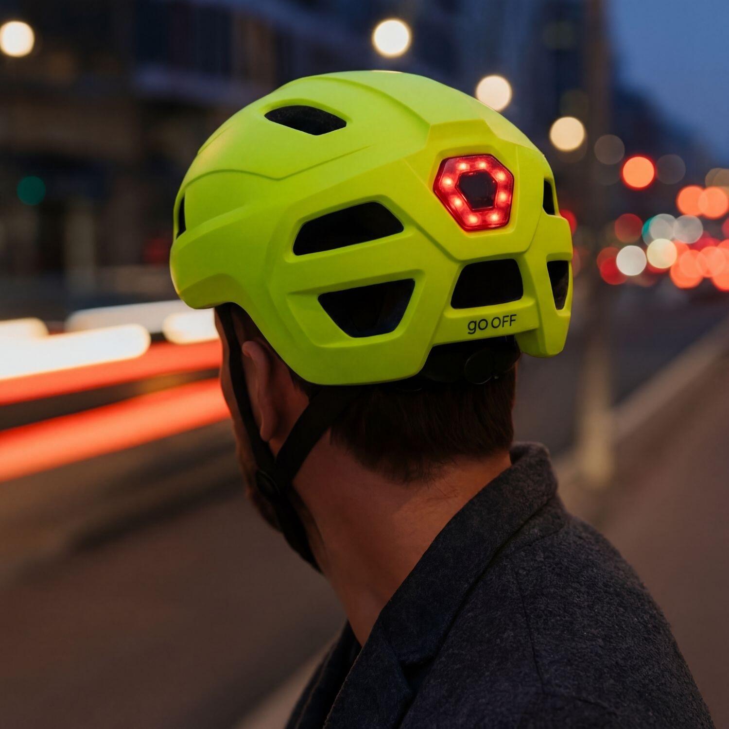GO-OFF RIDER noir avec éclairage avant et arrière – taille L 6/7