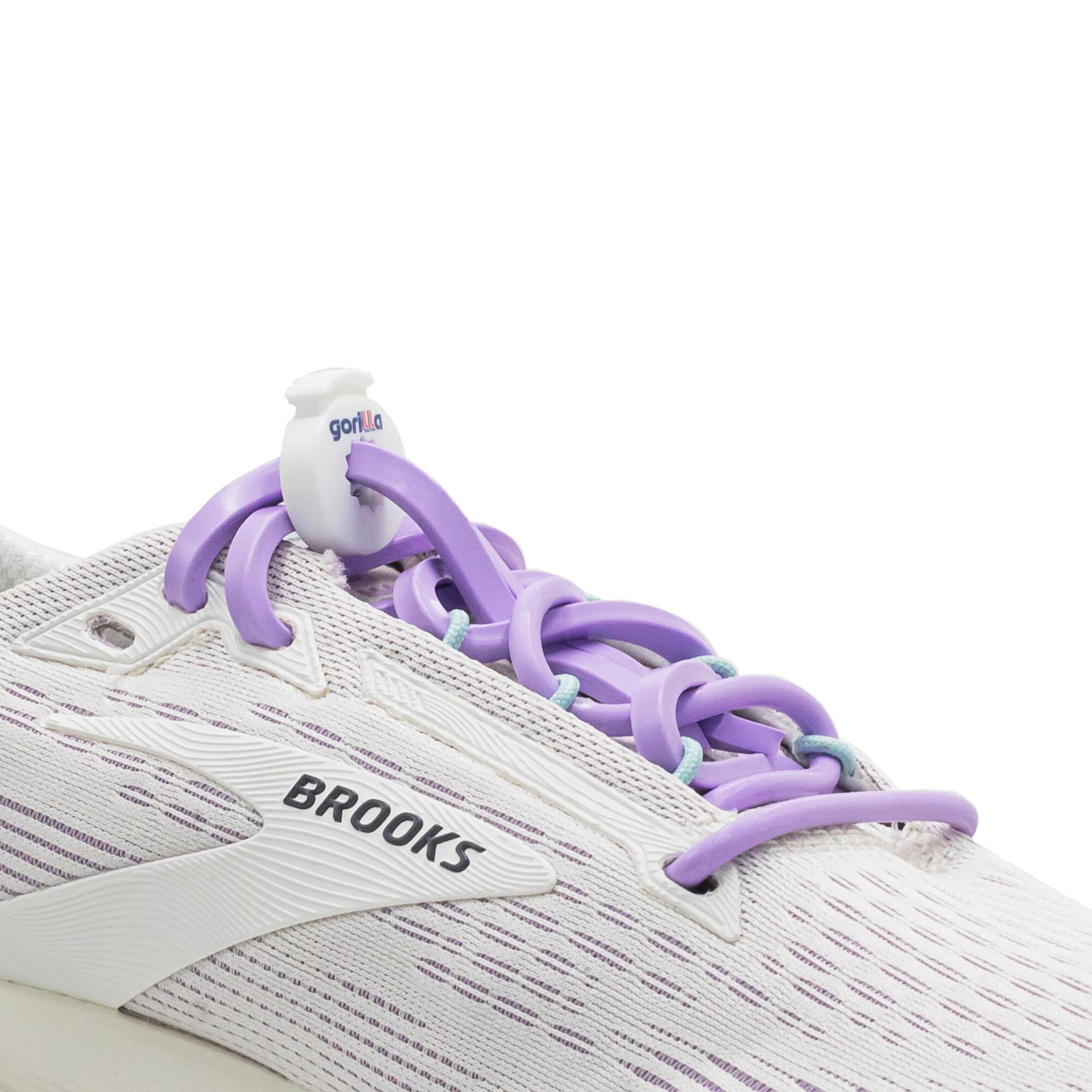 Lacets rapides triathlon élastiques silicone 2/5