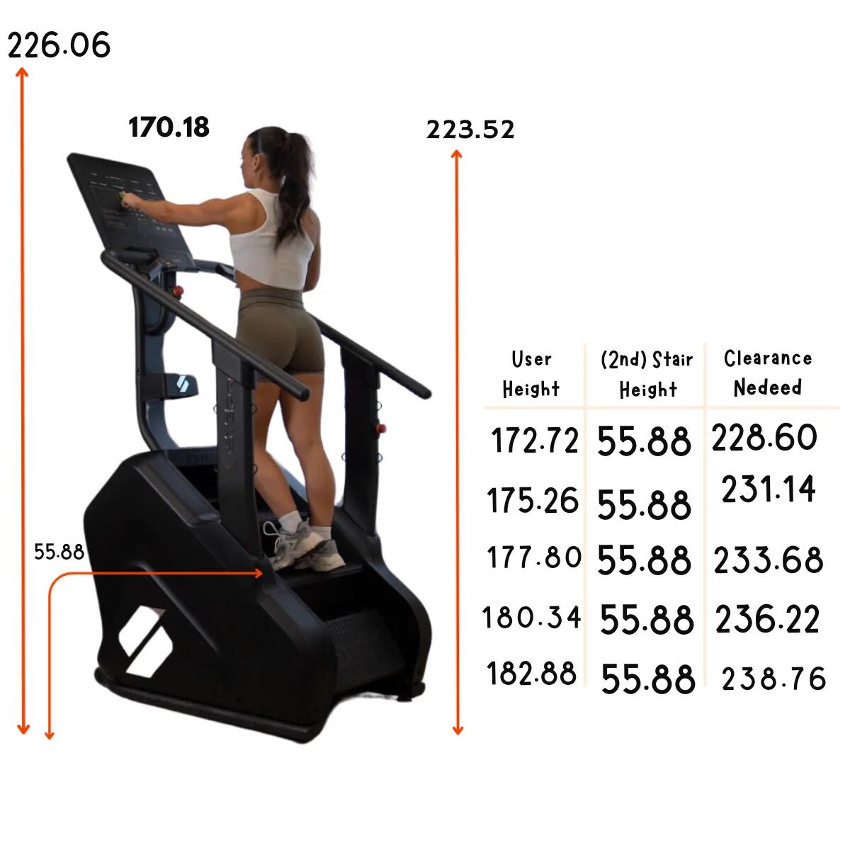 Pro stair climber écran LED 7/7
