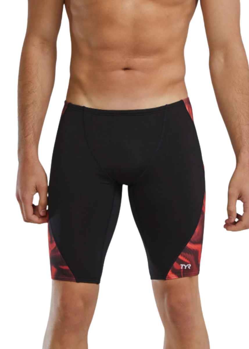 Jammer masculino TYR Durafast Elite Waveform Vermelho Tamanho 38 2/6