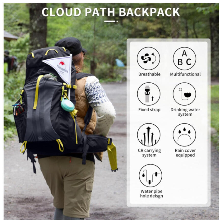 Naturehike trekking, hiking backpack 55 l 7/7
