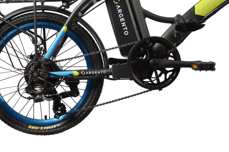 Rower elektryczny składany ARGENTO PIUMA BLUE 6/7
