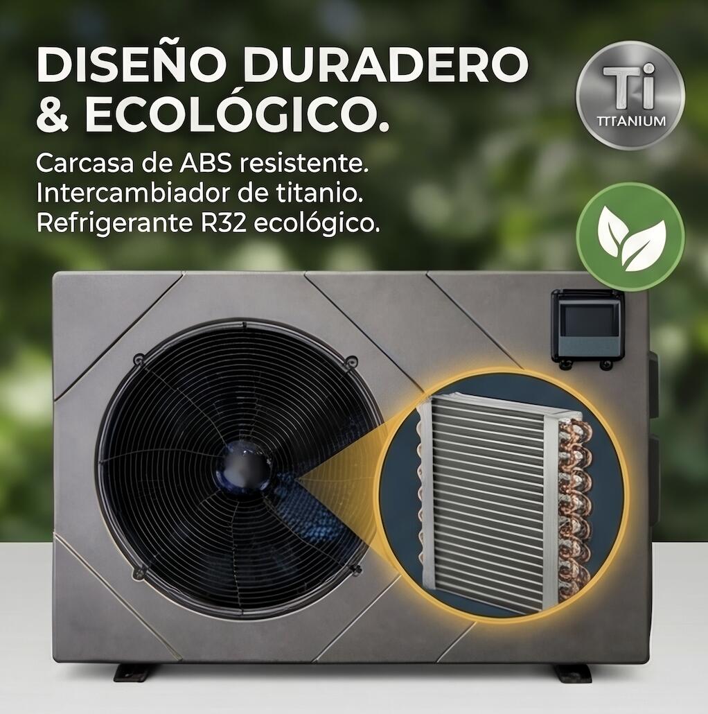 Nix Full Inverter Wifi Wärmepumpe für Pool 24Kw (125m3) 2/7
