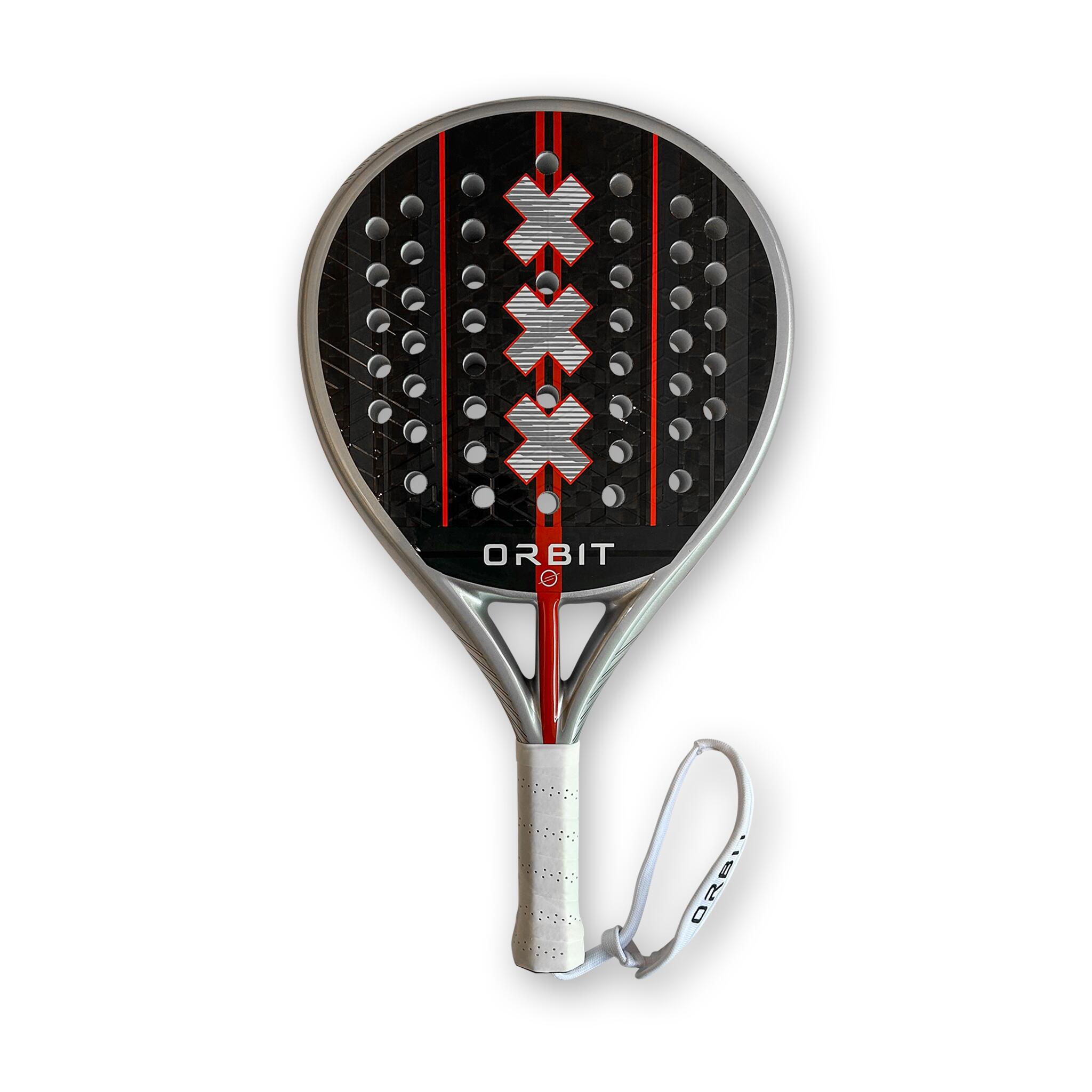 Raquete Padel Unissex Controle Potência Redonda Carbono 12K incl. Capa Schorem 2/7