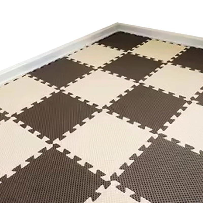 Piso puzzle / 32x32x1cm / Pacote 54 - 5M2 / Marron / Ginásio bebês. 5/6