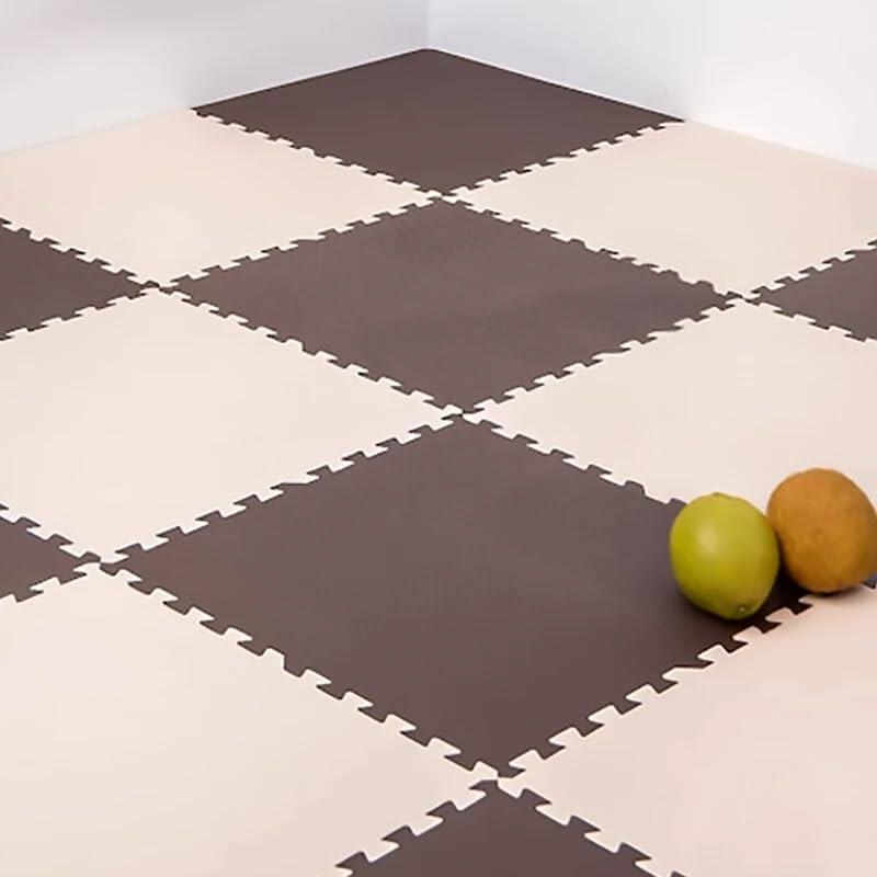 Piso puzzle / 32x32x1cm / Pacote 54 - 5M2 / Marron / Ginásio bebês. 6/6