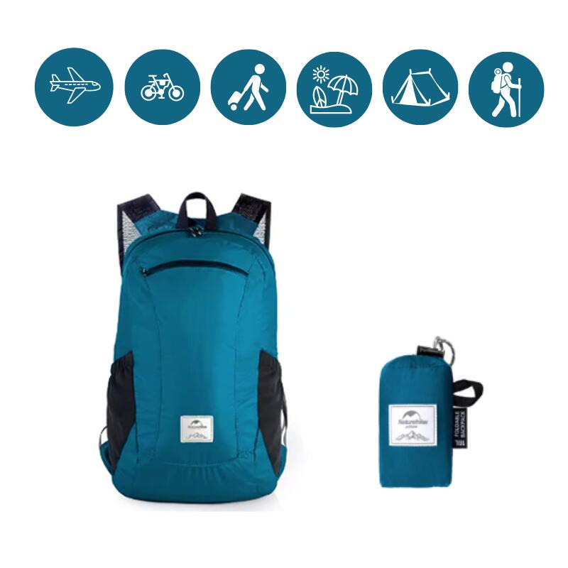 Mochila Ultraligera 18L Plegable Azul Naturehike 4/5