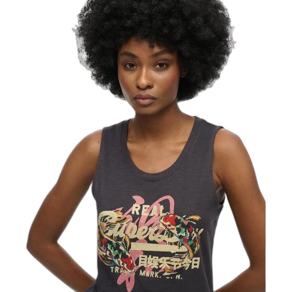 Débardeur femme Superdry Vintage Logo Tokyo 4/4