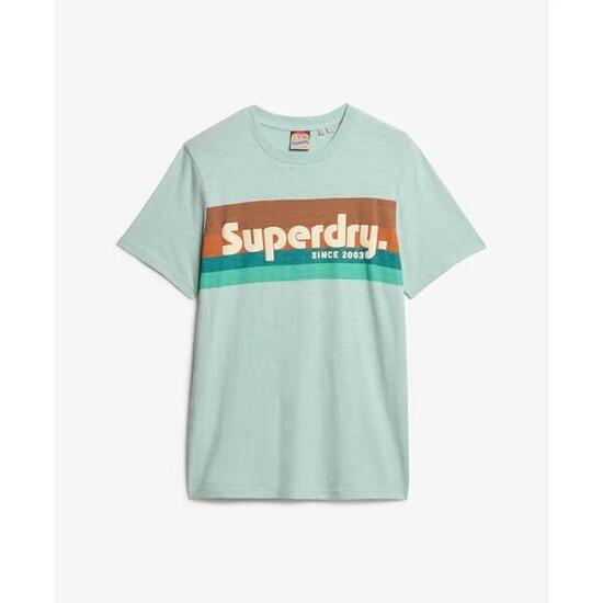 Casualowy T-shirt w paski Superdry