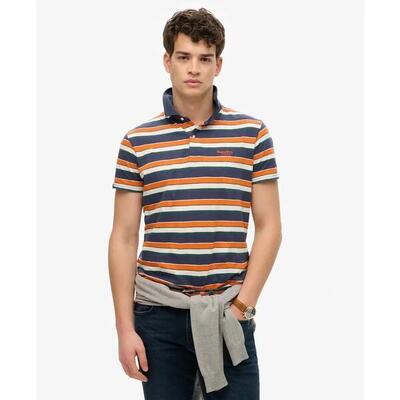 Gestreepte lichte polo superdry