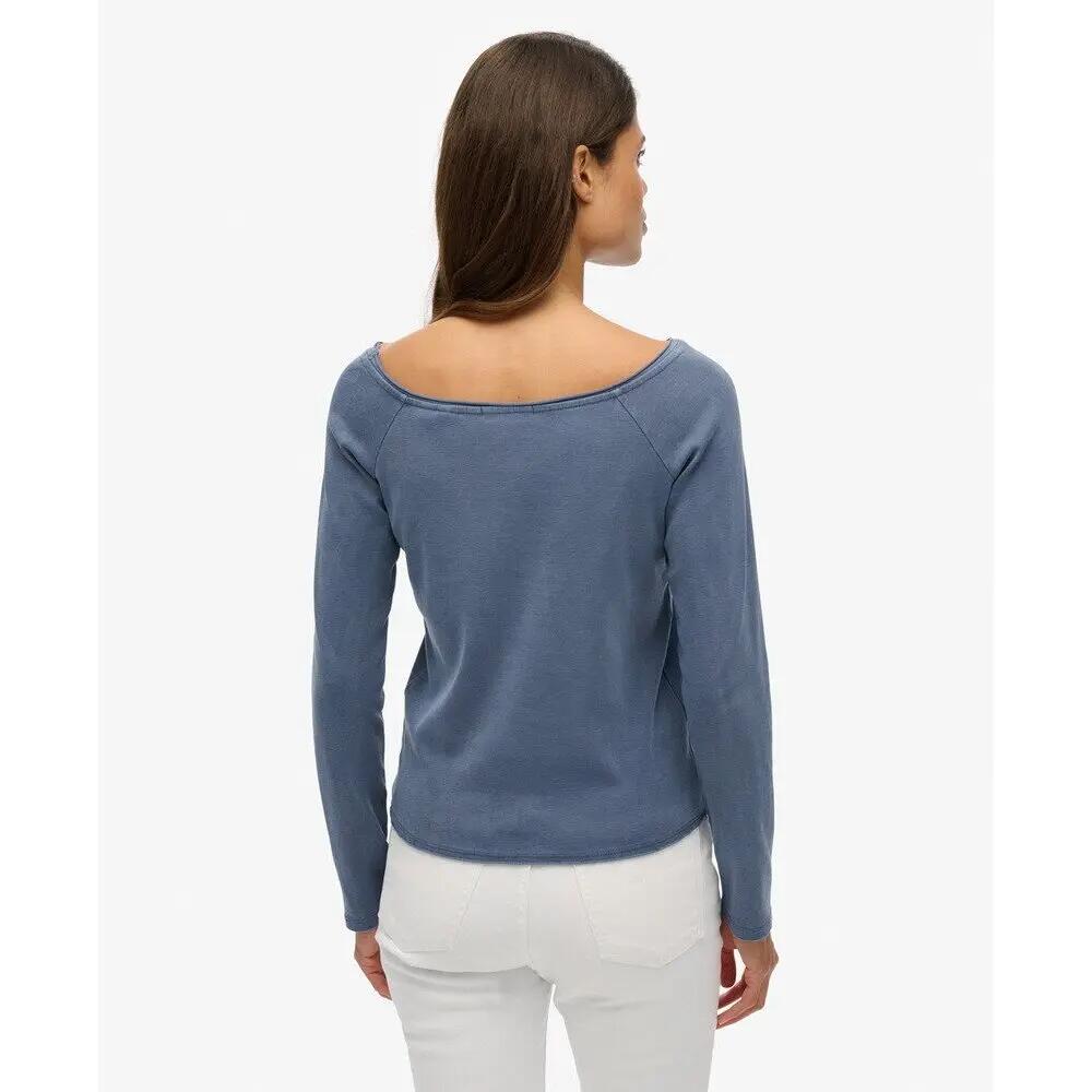 Camisola de mulher com ombros à mostra e mangas longas Superdry Bardot 3/4