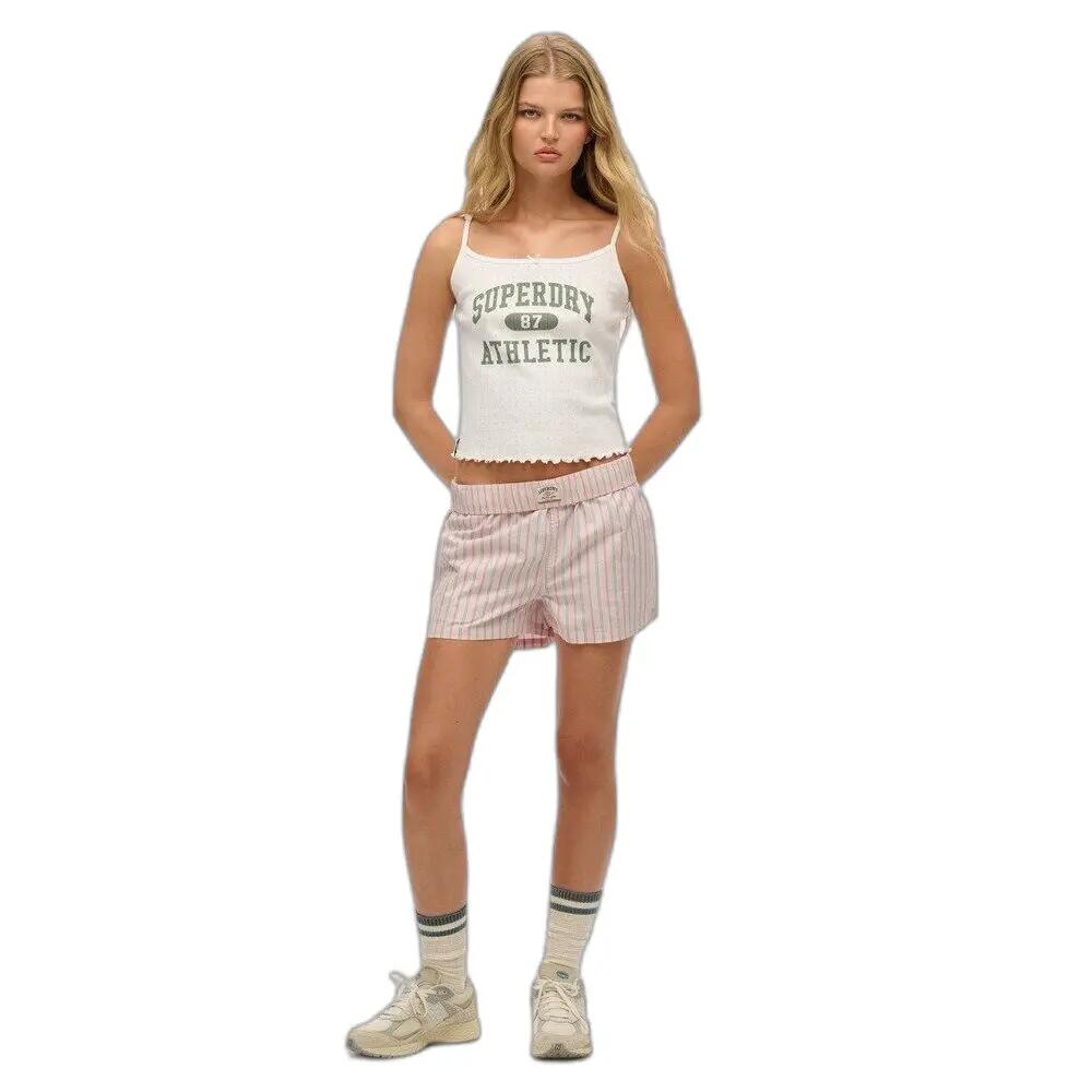 Short elasticizzato a righe in cotone biologico donna Superdry 2/7
