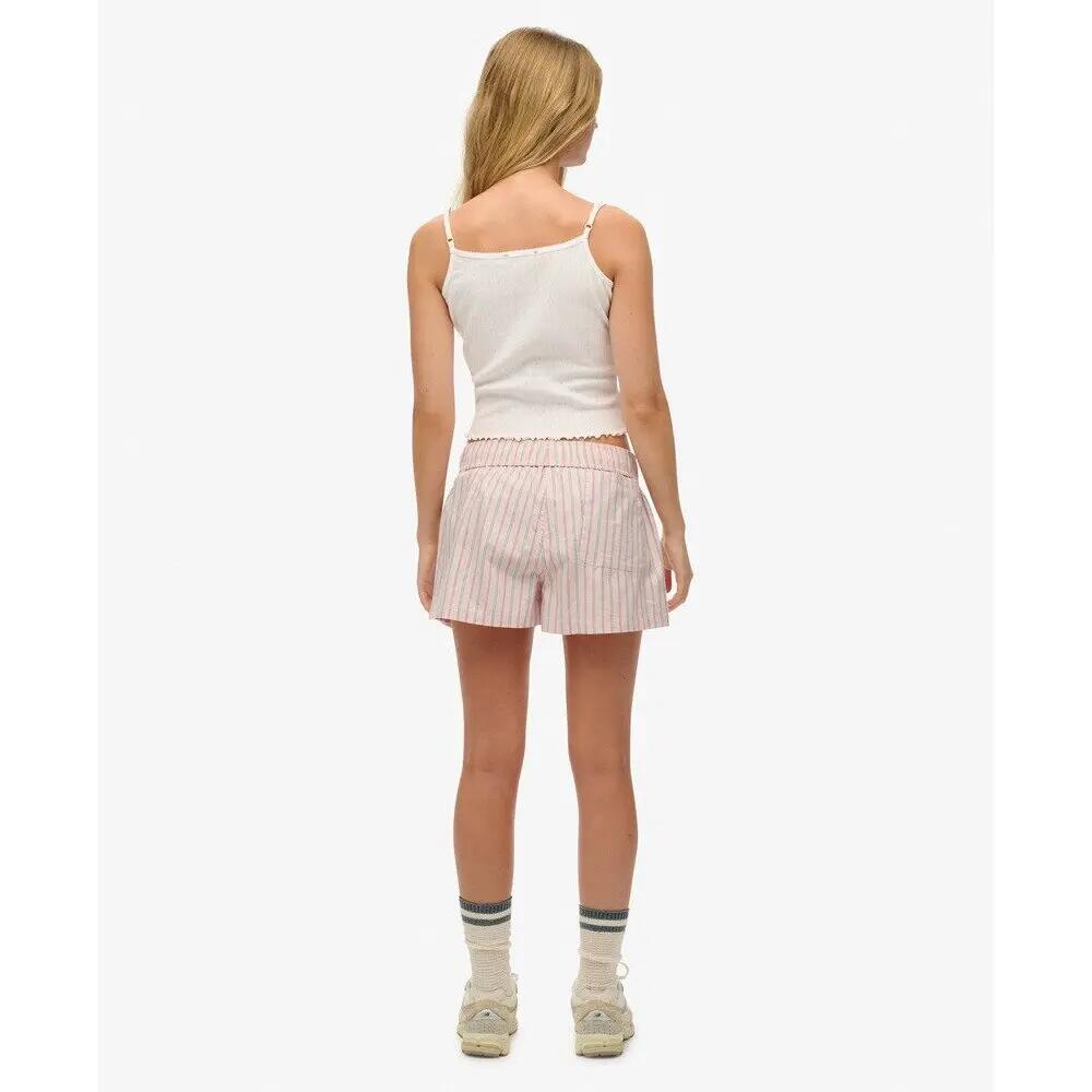 Short elasticizzato a righe in cotone biologico donna Superdry 6/7
