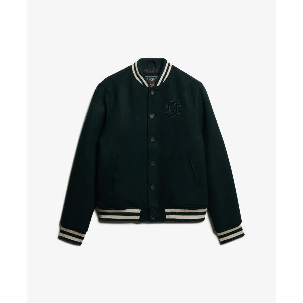 Down jacket Superdry Bomber en laine Varsity Monogram