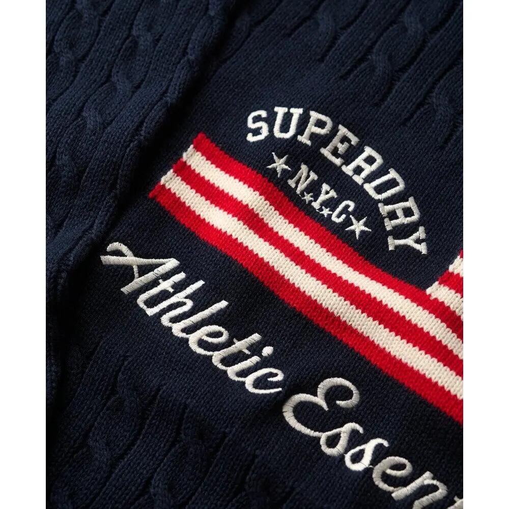Pull ample en maille torsadée femme Superdry Flag 2/2