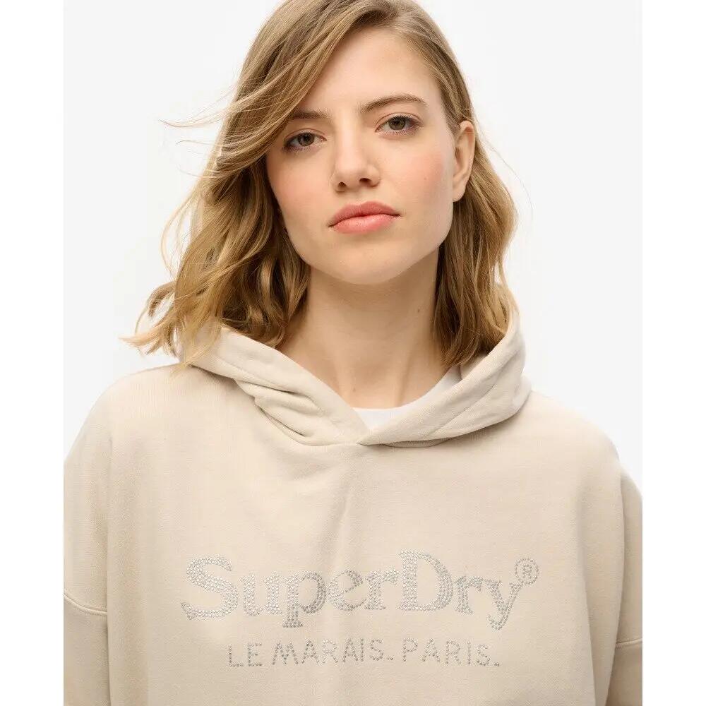 Sweatshirt à capuche femme Superdry Venue Metallic Relaxed 4/4