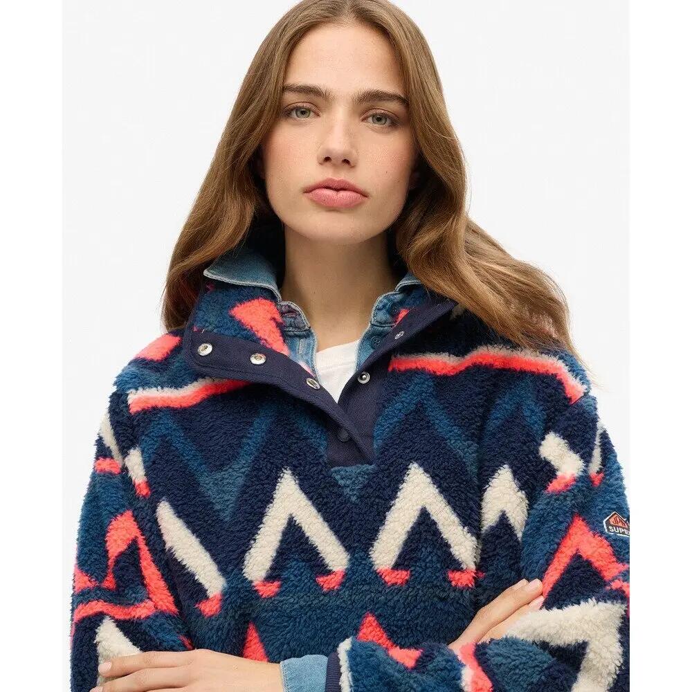 Sweatshirt demi-zip femme Superdry Super Soft 6/7