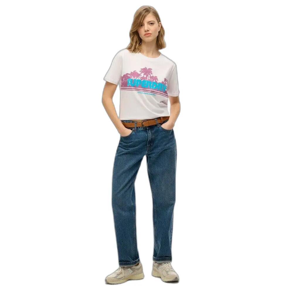 T-shirt décontracté à rayures femme Superdry 3/4