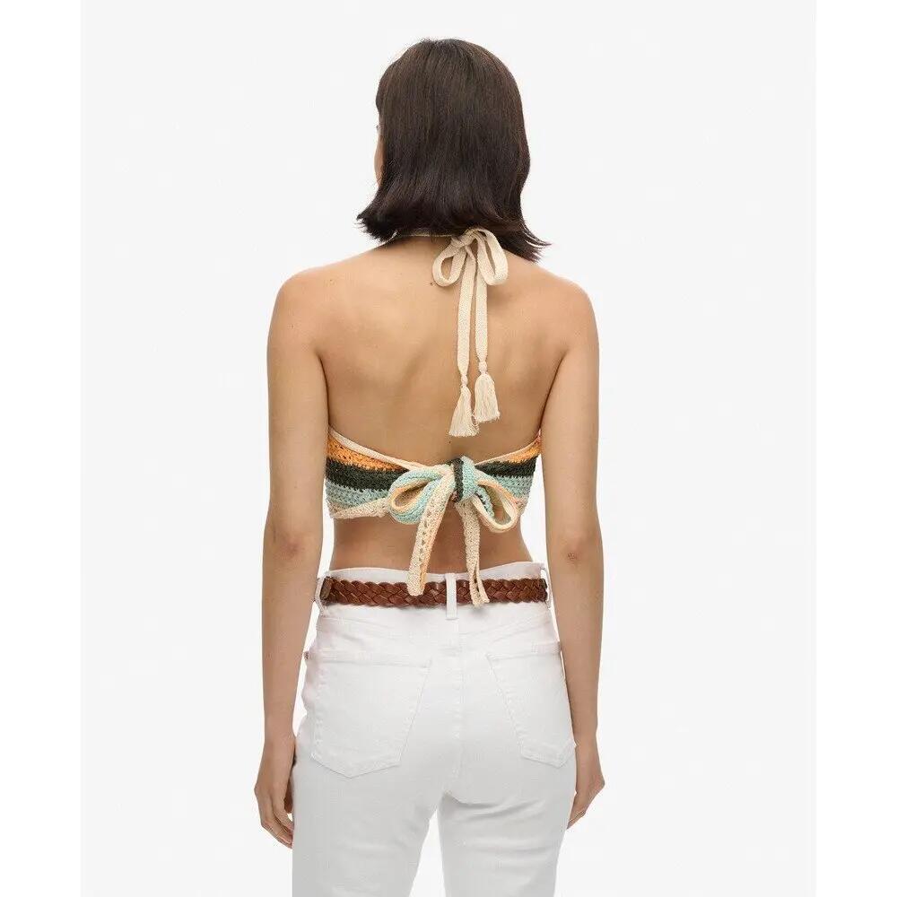 T-shirt crop dos nu en crochet femme Superdry 3/6