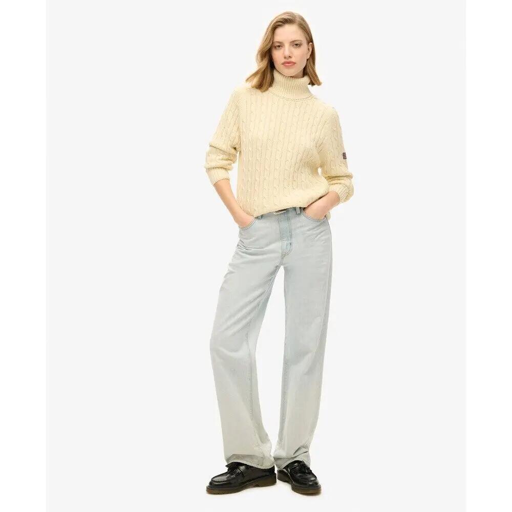 Pull ample torsadé à col roulé femme Superdry 3/7