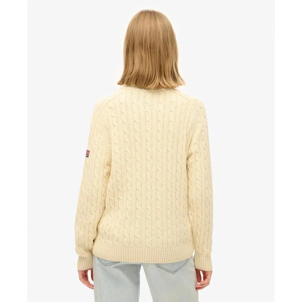 Pull ample torsadé à col roulé femme Superdry 5/7