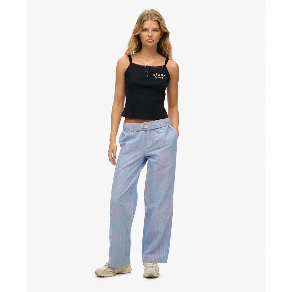 Pantaloni elasticizzati a righe donna Superdry 2/6
