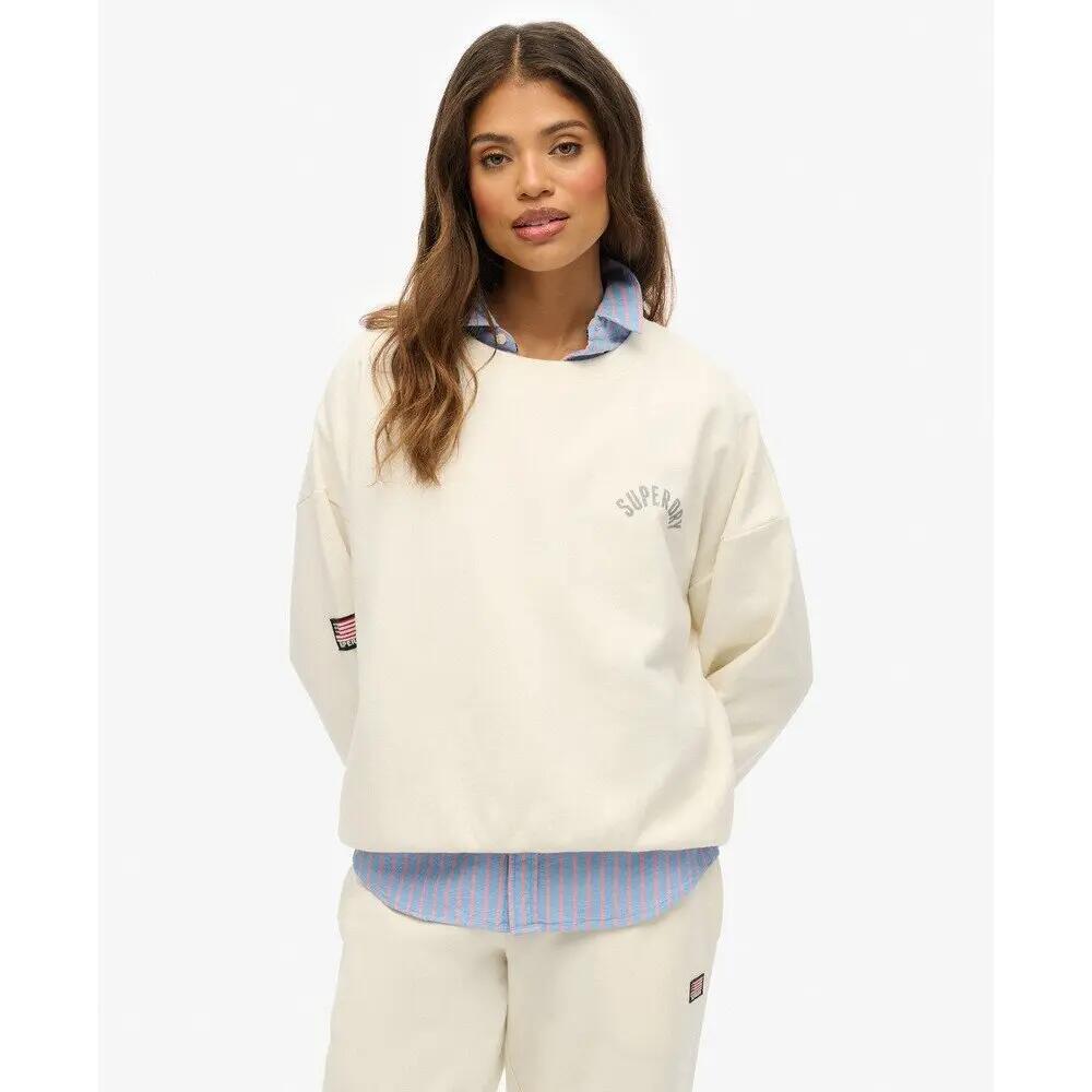 Sweatshirt femme Superdry Athletic Relaxed Printed 2/6