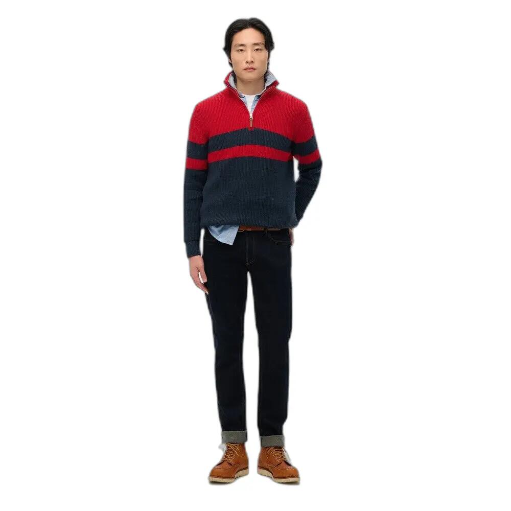 Pull rayé à col zippé Superdry Classic 3/6