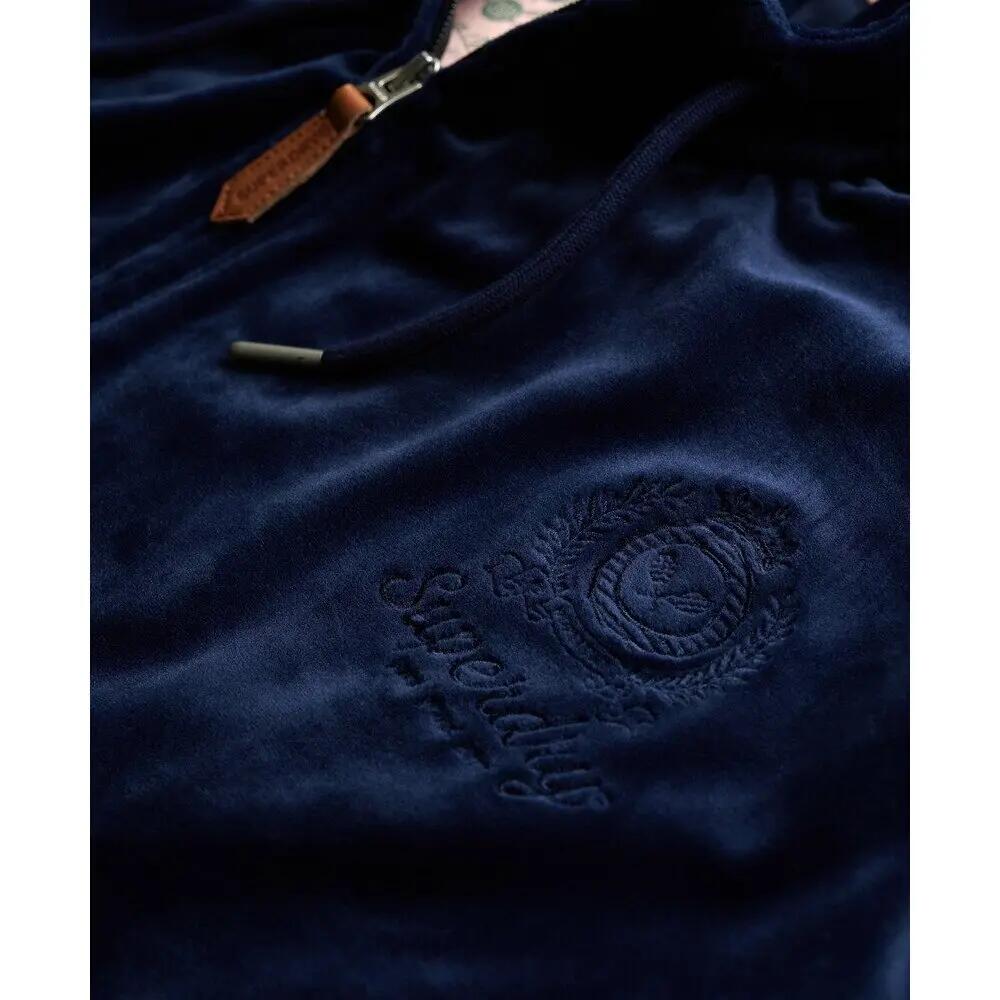 Sweatshirt à capuche zippé en velour femme Superdry Country Club 2/2