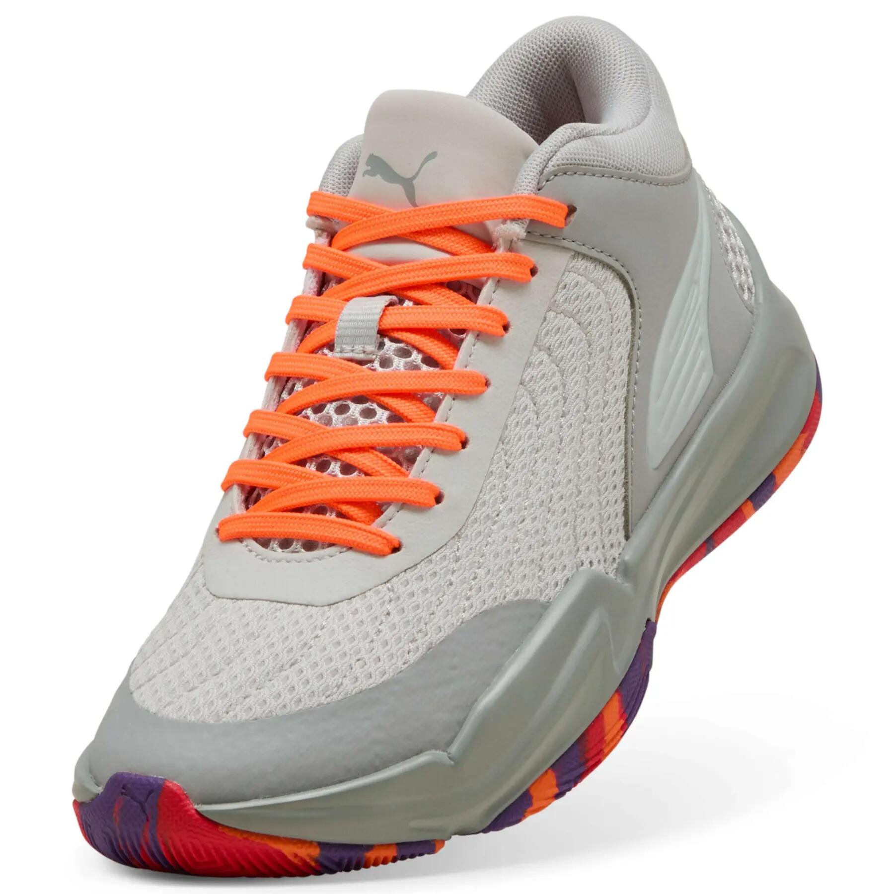 Chaussures de basketball enfant Puma Court Pro 2 Marble 3/6