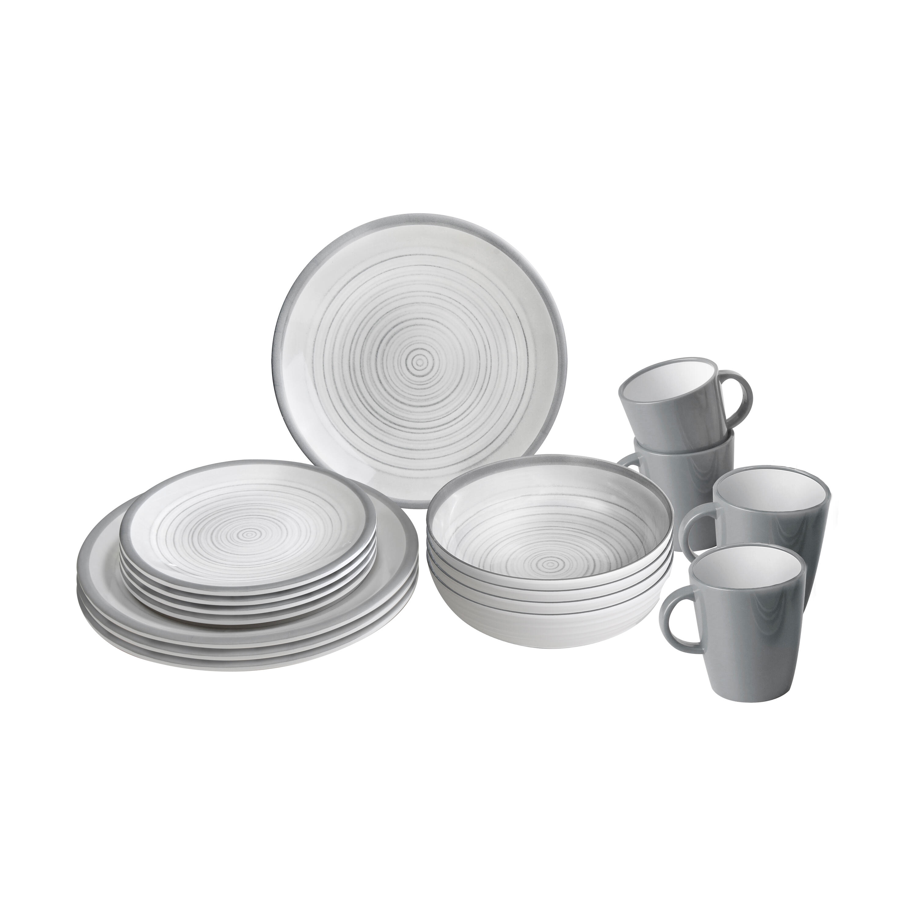 Vaisselle de camping Mélamine Set Lunch Box 16 pièces Assiettes voyage 2/6