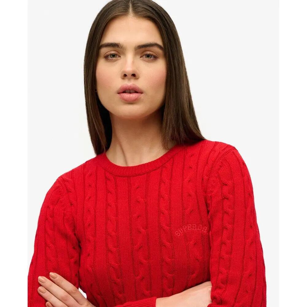 Jersey de canalé fino esenciales con cuello redondo para mujer Superdry 5/5