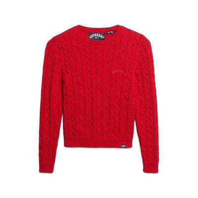Fijne gedraaide trui essentials ronde hals dames superdry