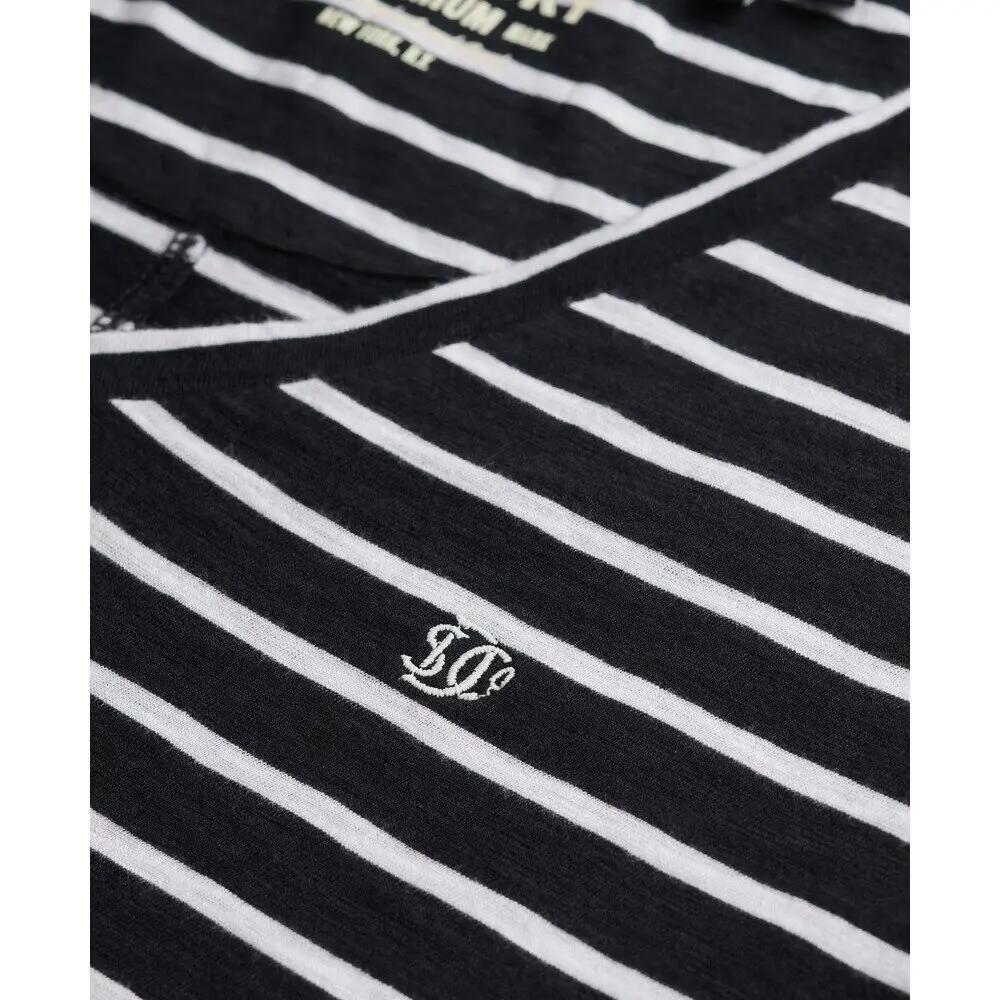 T-shirt da donna con scollo a V Superdry Slub Emb de Studios 2/2