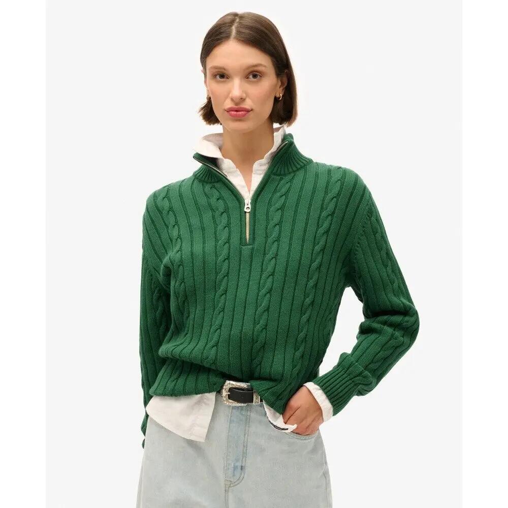 Pull de rugby en maille à col camionneur femme Superdry 3/7