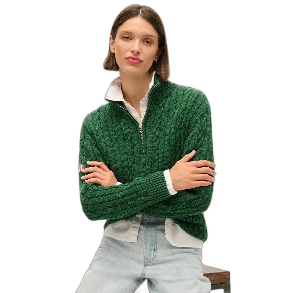 Pull de rugby en maille à col camionneur femme Superdry 2/7
