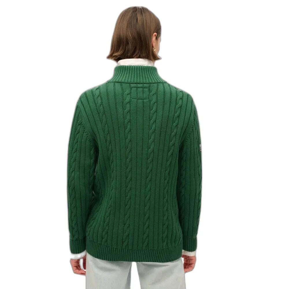 Damen Rugby-Pullover mit Stehkragen aus Strick Superdry 5/7